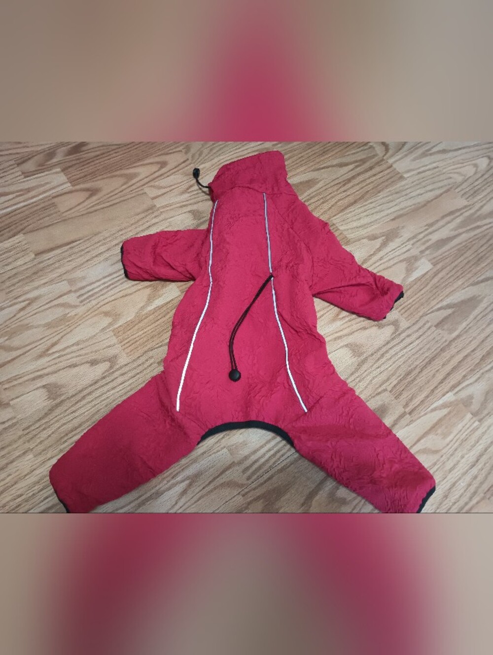 Snow Suit For Dogs. Red. Tag Says 3X, But Seems Like A Large